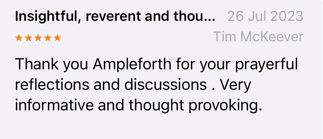 Review on the Ampleforth Abbey Podcast
