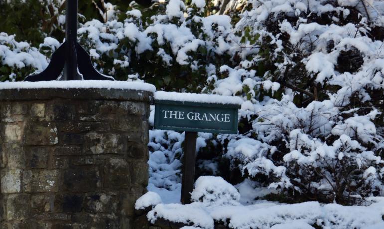 The Grange in the snow