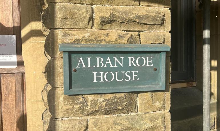 Alban Roe House sign