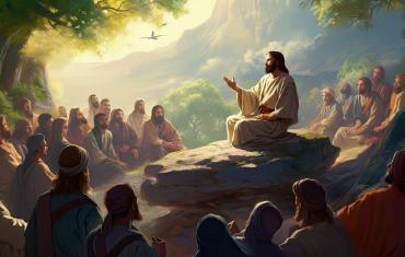 Jesus speaking by parables